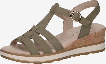 Sandalo di CAPRICE in verde: frontale