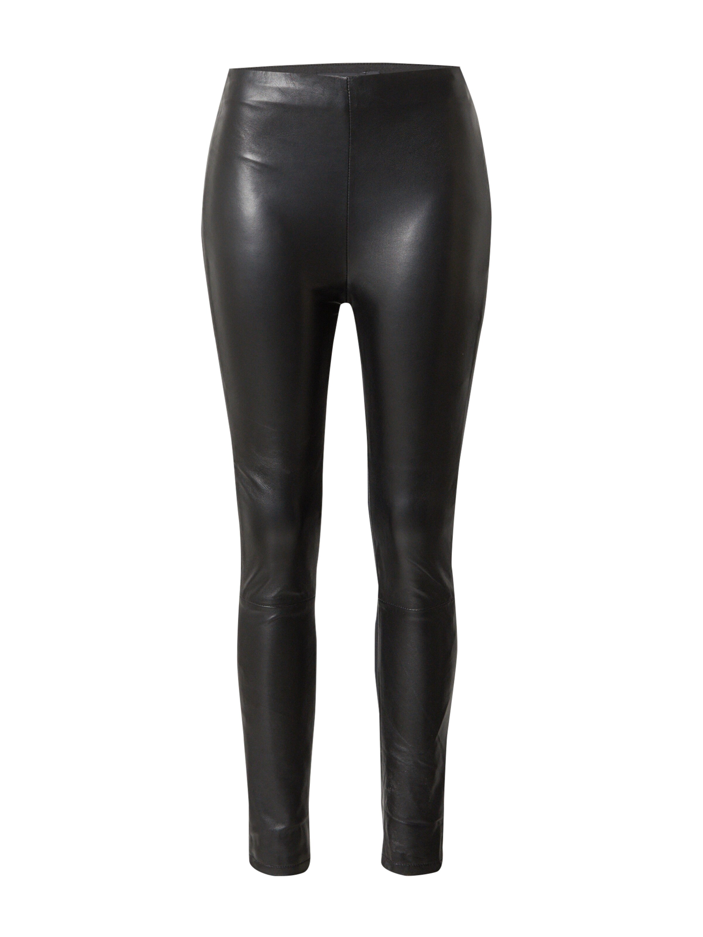 Skinny Leggings de la Karen Millen pe negru: față