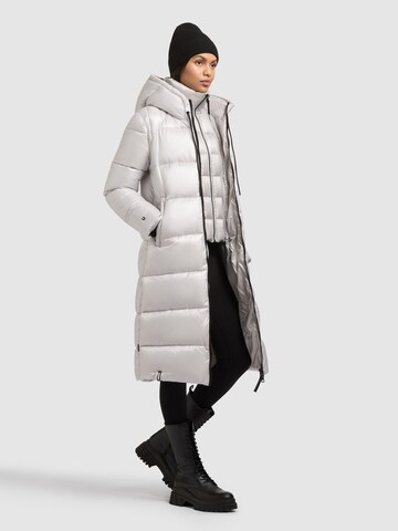 khujo Winter Coat 'NASHI' in White