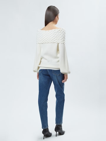 Pull-over 'Fancy' Influencer en blanc