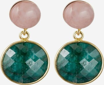 Gemshine Earrings in Gold: front