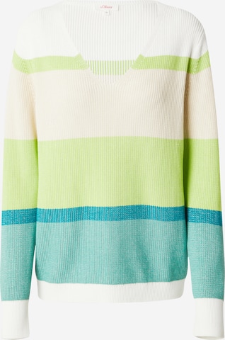 Pull-over s.Oliver en vert : devant