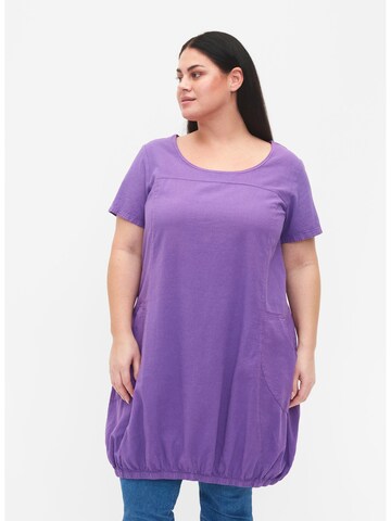 Zizzi Dress 'JEASY' in Purple: front