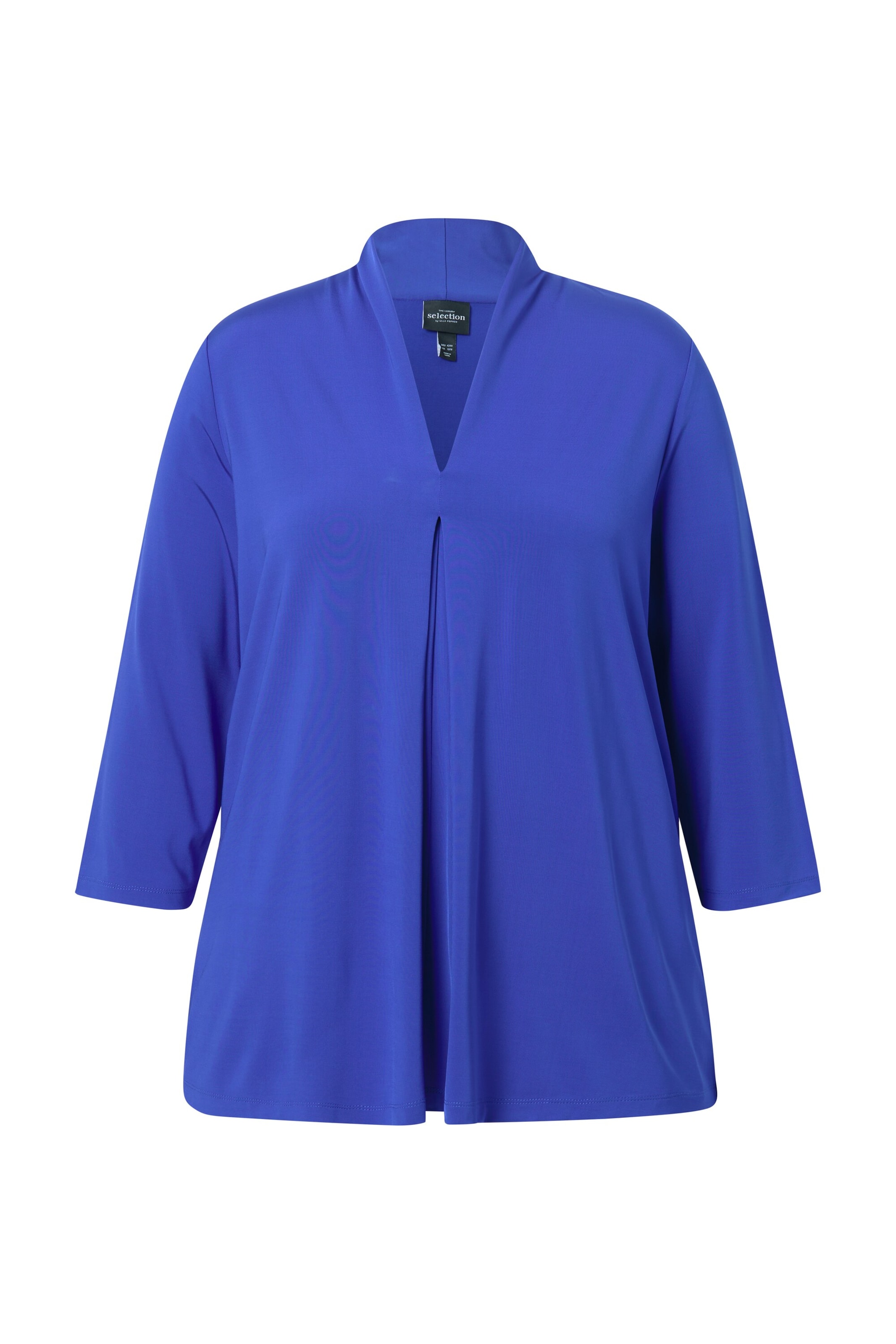 Ulla Popken Bluse in Blau: Vorderseite