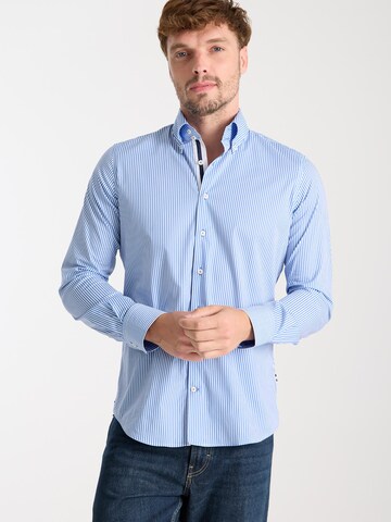 Slim fit Camicia business 'Roma' di 7Camicie in bianco: frontale