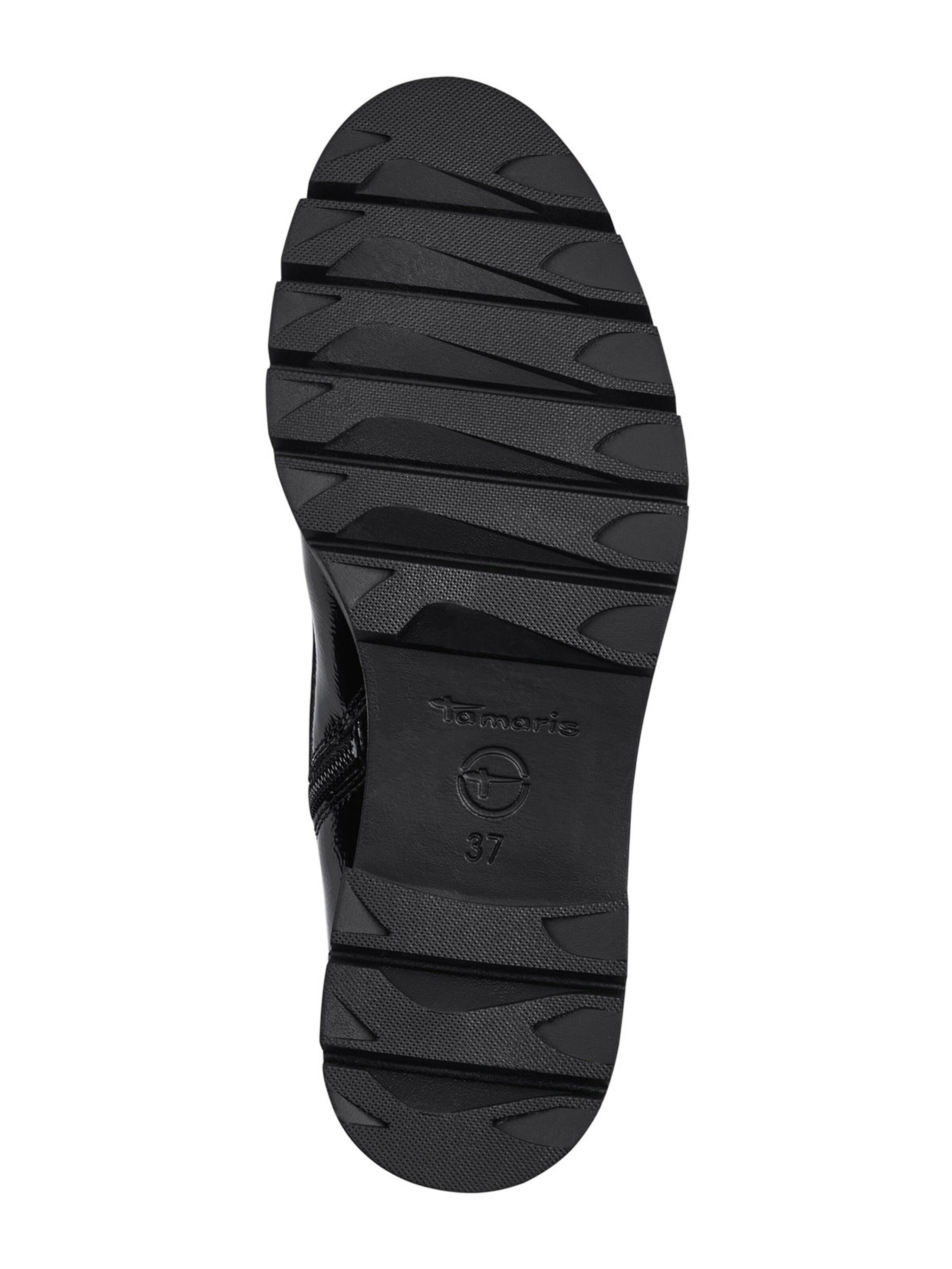 Tamaris Šněrovací kozačky – černá