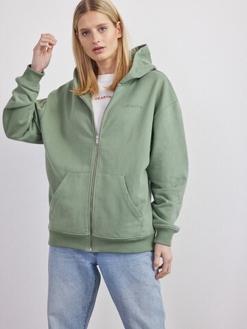 BEARTH Zip-Up Hoodie 'Bio-Baumwoll-Mix' in Green
