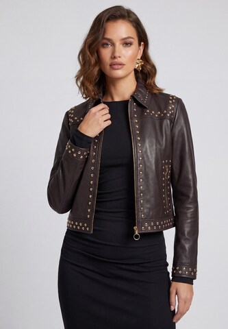 Veste mi-saison faina en marron