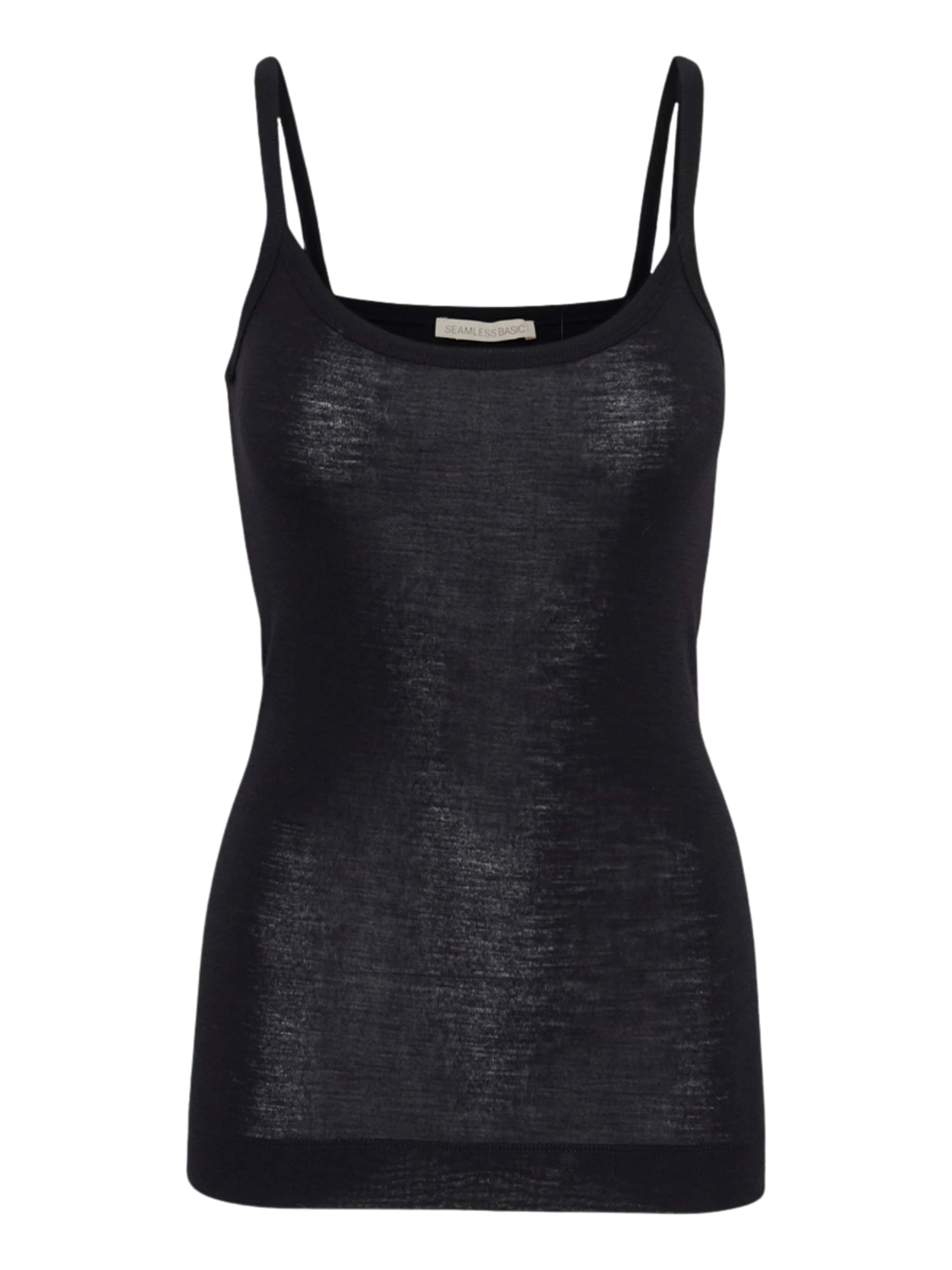 Top 'Viola' di Seamless Basic in nero: frontale