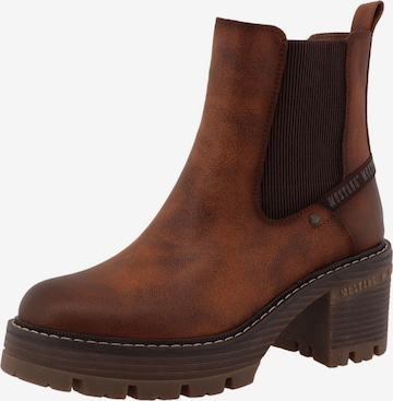 MUSTANG Stiefelette 'Madlin' in Braun: Vorderseite