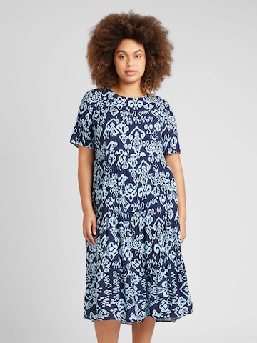 Robe 'MARRAKESH' ONLY Carmakoma en bleu : devant