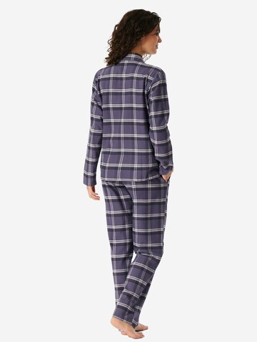 SCHIESSER Pyjama 'Selected Premium Warming' in Blauw