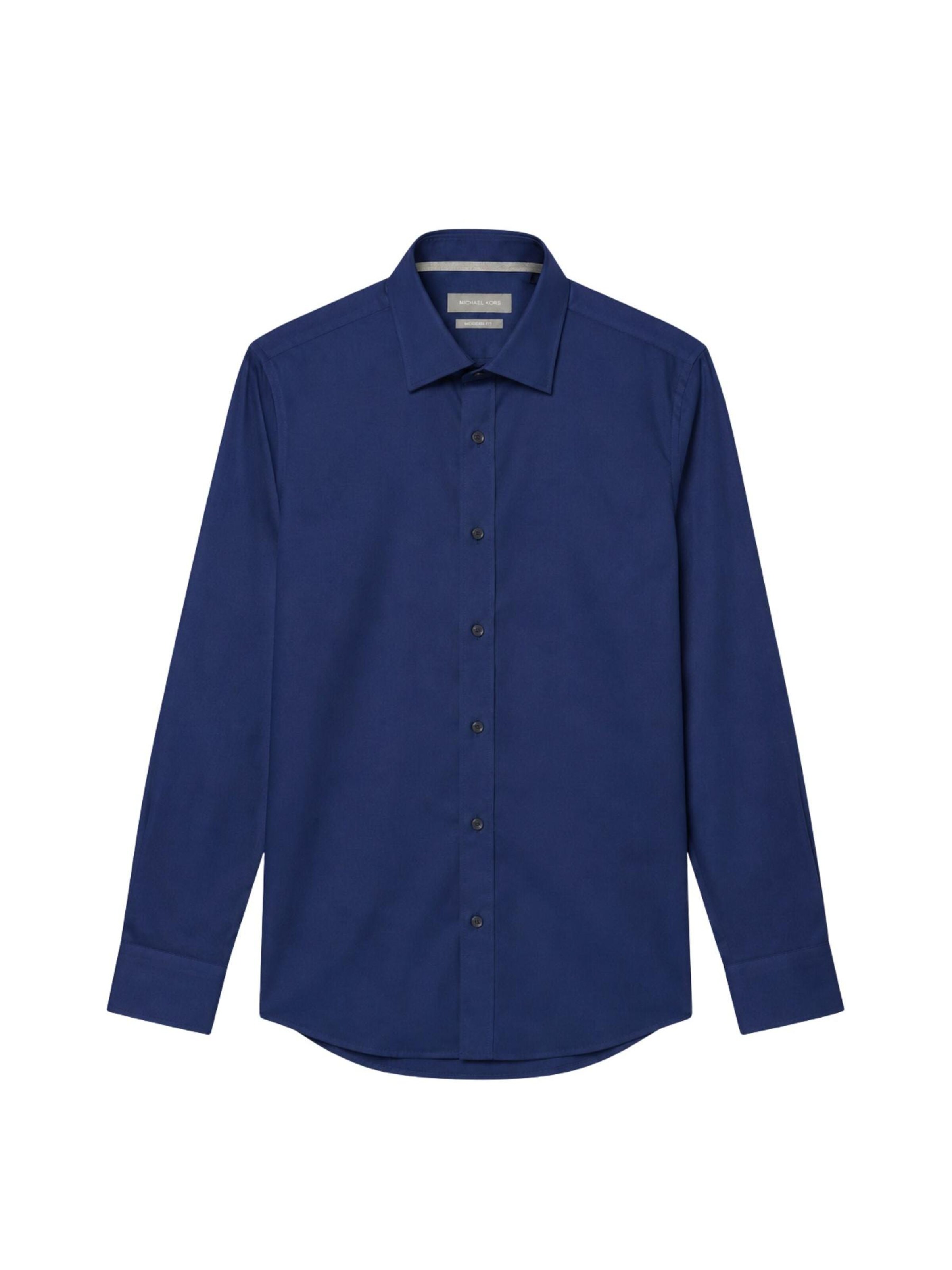 Michael Kors - Ajuste regular Camisa 'DOBBY ENGINEERD MODERN FIT SHIRT CAMICIA' en azul: frente