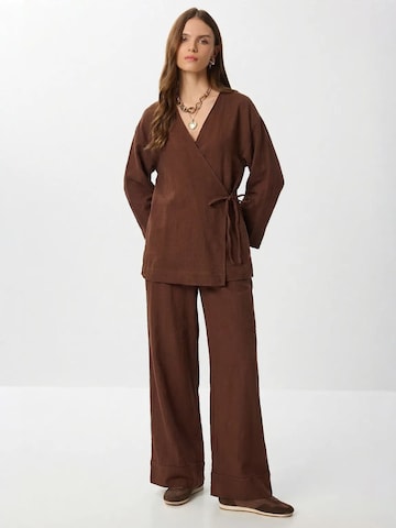 Pantalons de tailleur Happiness İstanbul en marron
