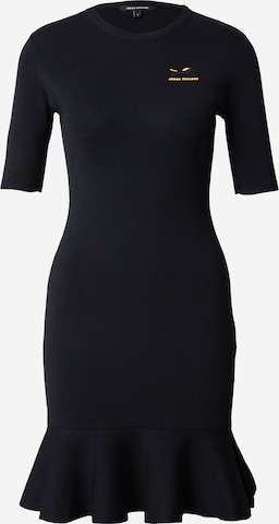 ARMANI EXCHANGE Sukienka z dzianiny w kolorze czarny: przód