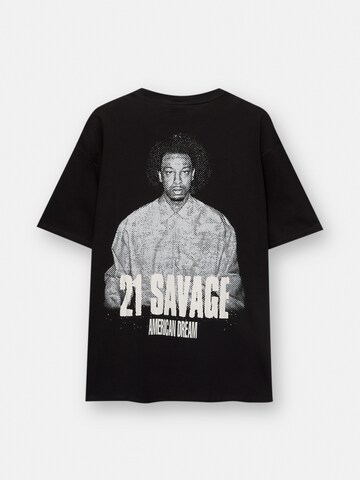 Pull&Bear Póló - fekete