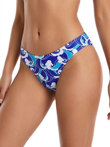 BONVERANO Klassisch Bikini 'Damen gerafftes Bikini Set, chlorresistent'‌‌‌‌‌‌ in Blau
