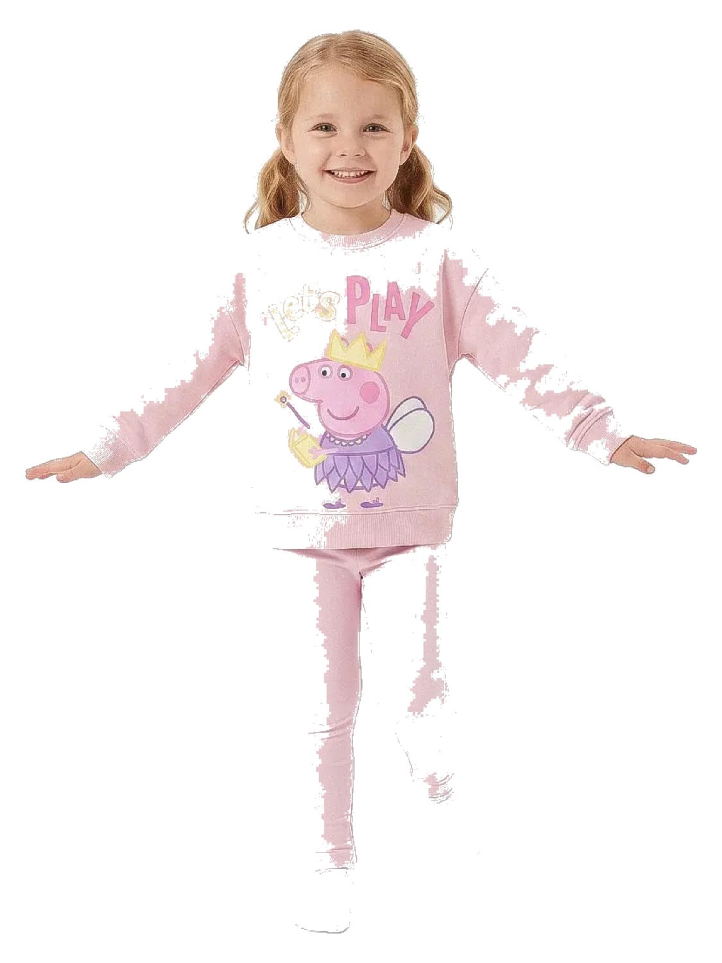 Peppa Pig Sweatshirt 'Peppa Pig Let's Play' in Roze