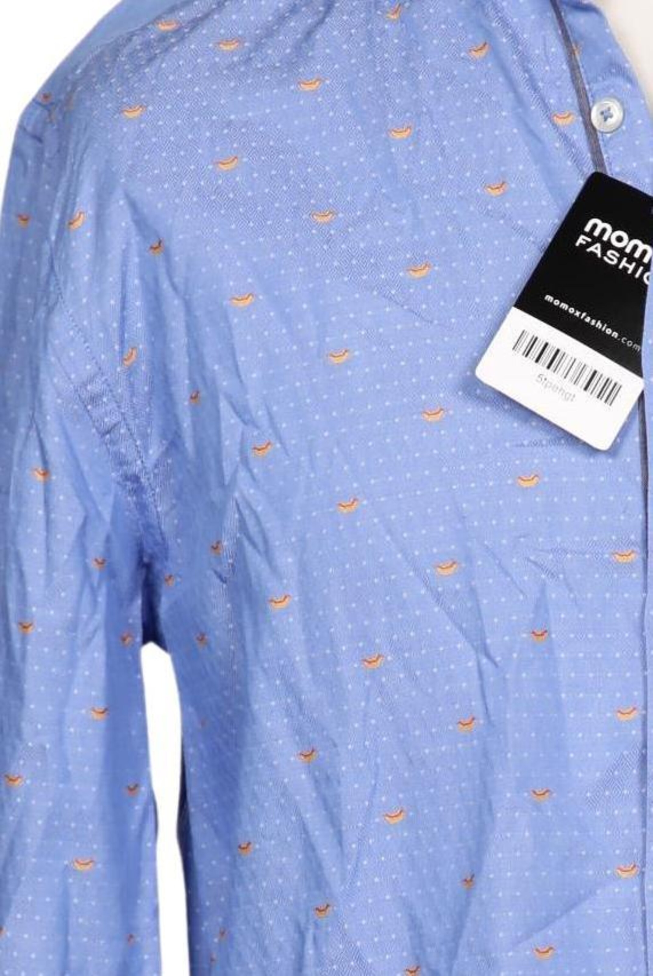 BOSS Orange Button Up Shirt in 9XL in Blue
