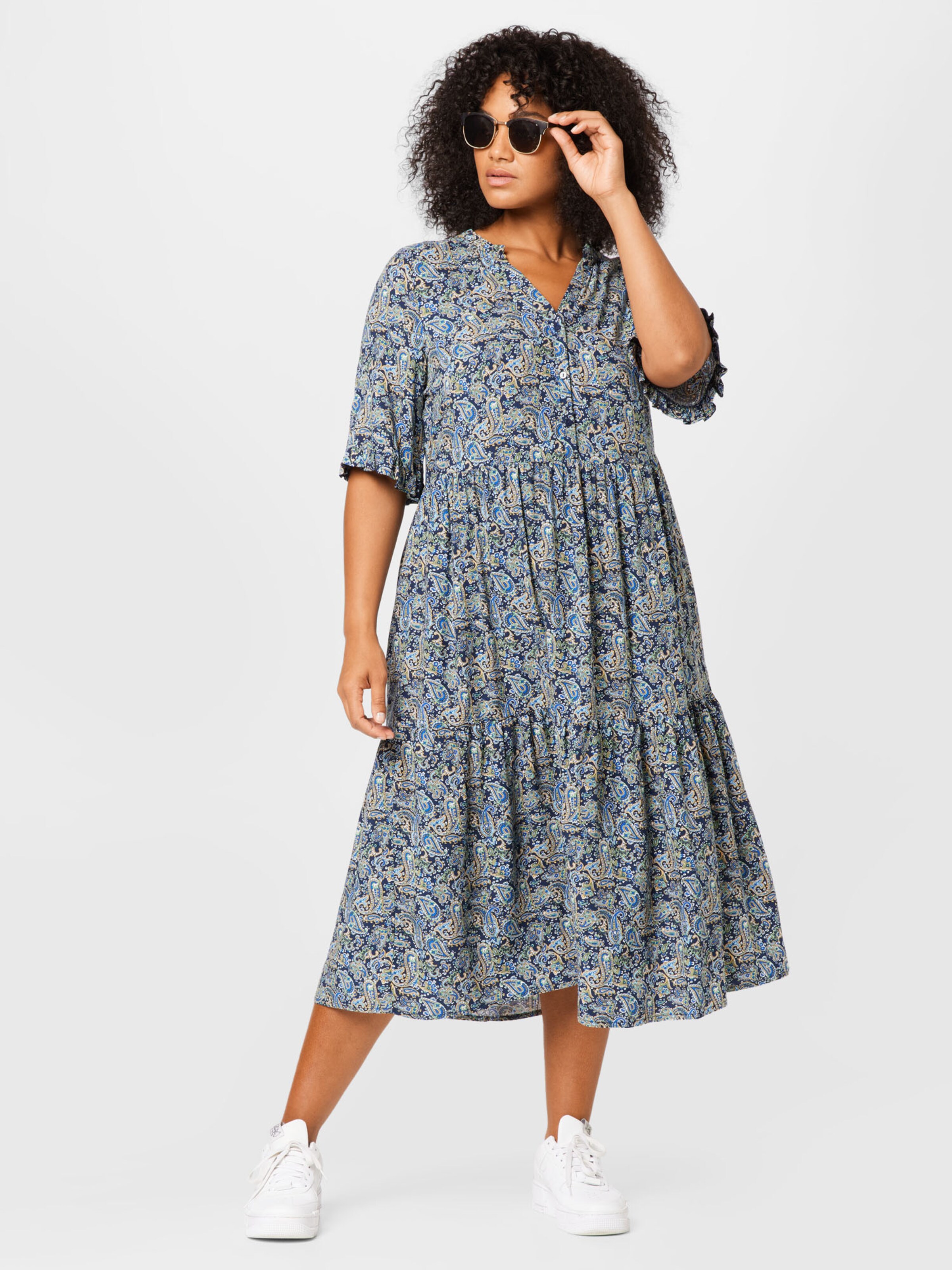 Frauen Große Größen Vero Moda Curve Kleid 'Easy' in Dunkelblau - XY70672 Frauen Große Größen Vero Moda Curve Kleid 'Easy' in Dunkelblau - XY70672