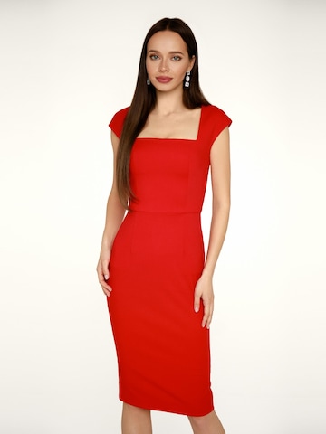 Anushka Kleid in Rot: Vorderseite