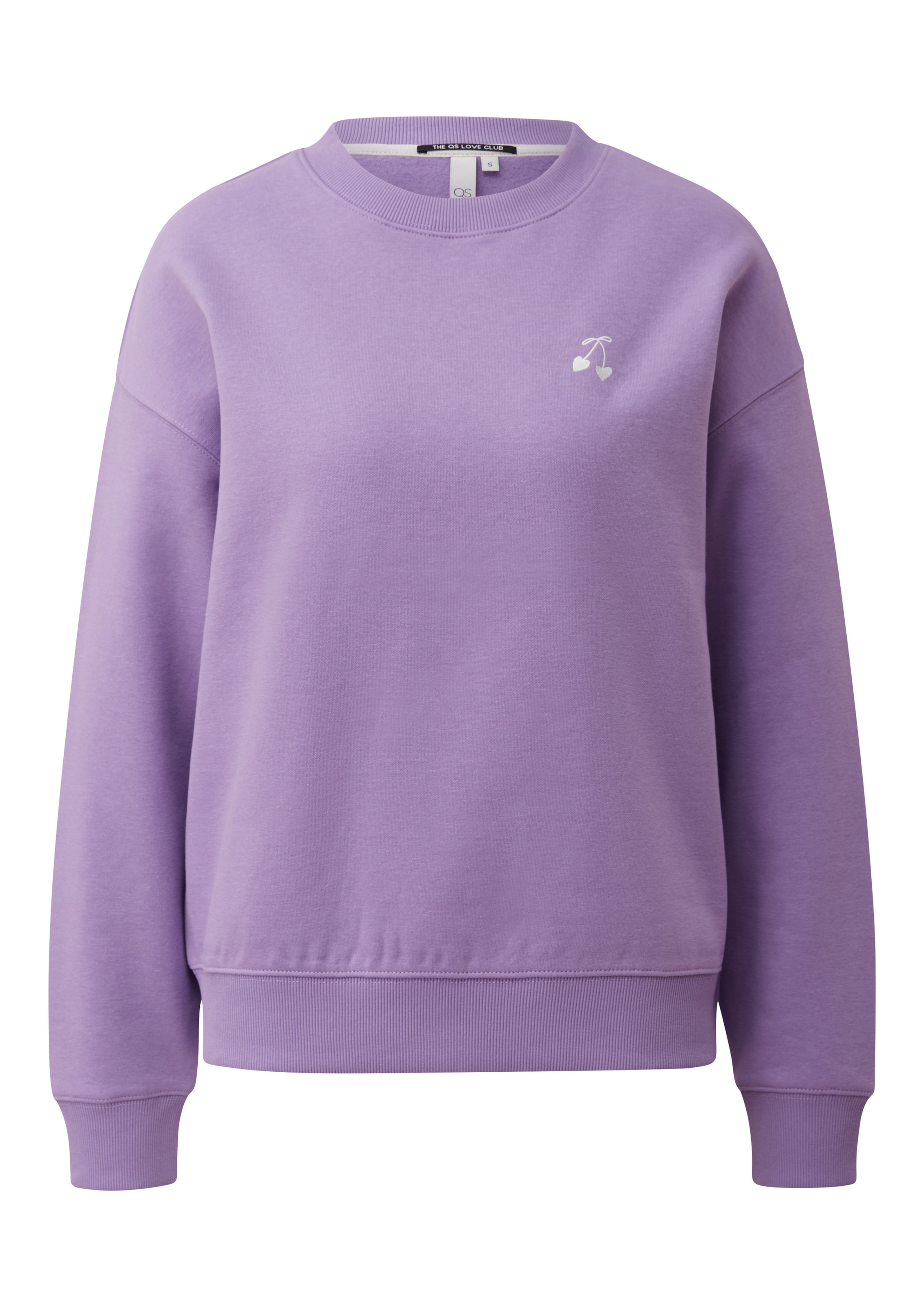 QS Sweatshirt in Lila: Vorderseite
