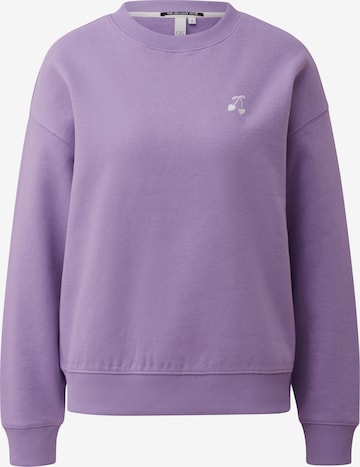 QS Sweatshirt in Lila: Vorderseite