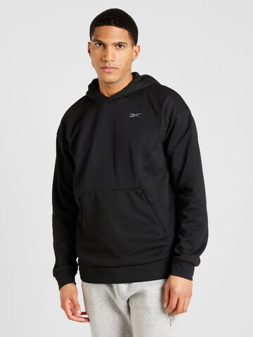 ReebokSportska sweater majica - crna boja: prednji dio