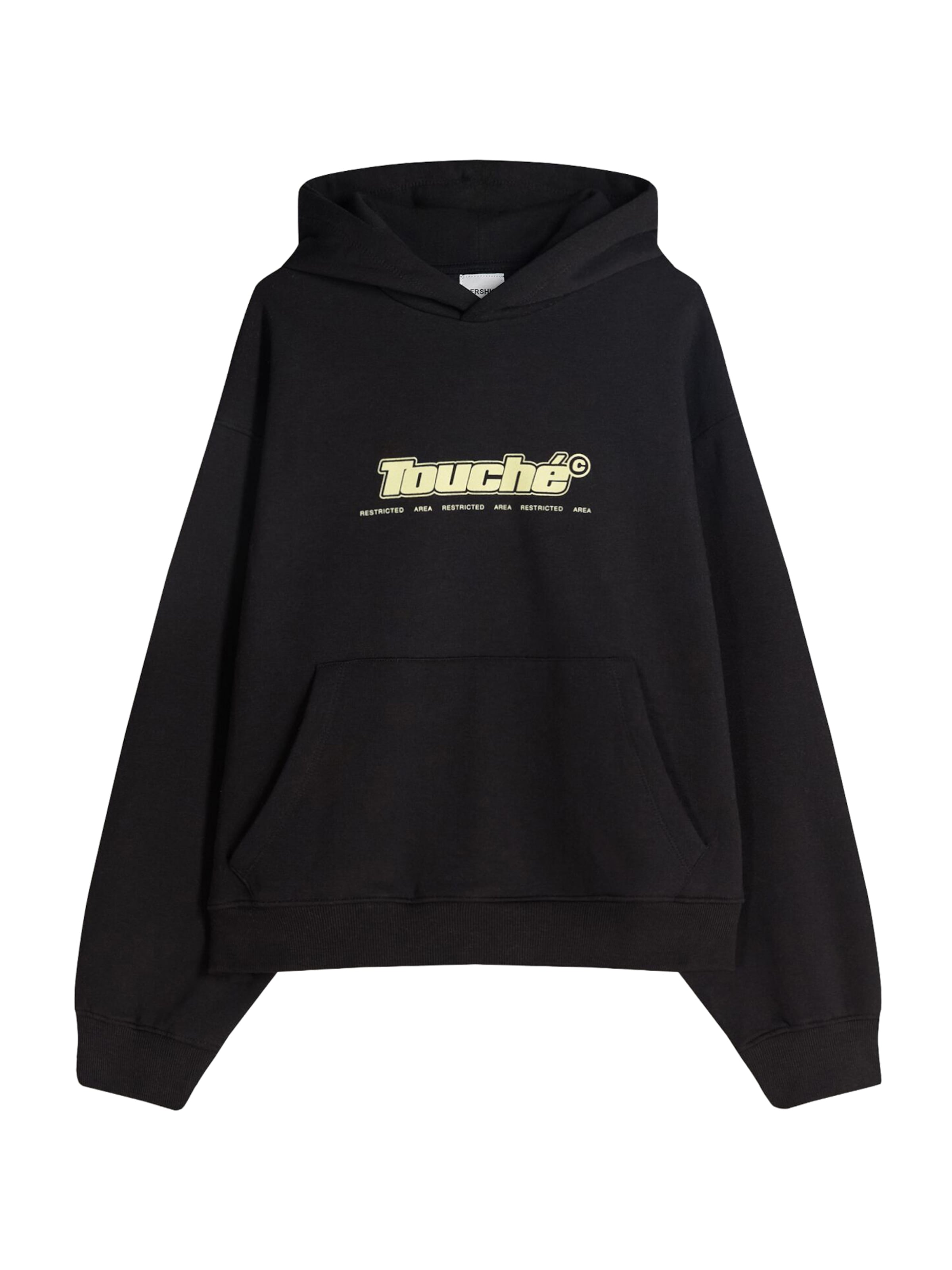 Felpa di Bershka in nero: frontale