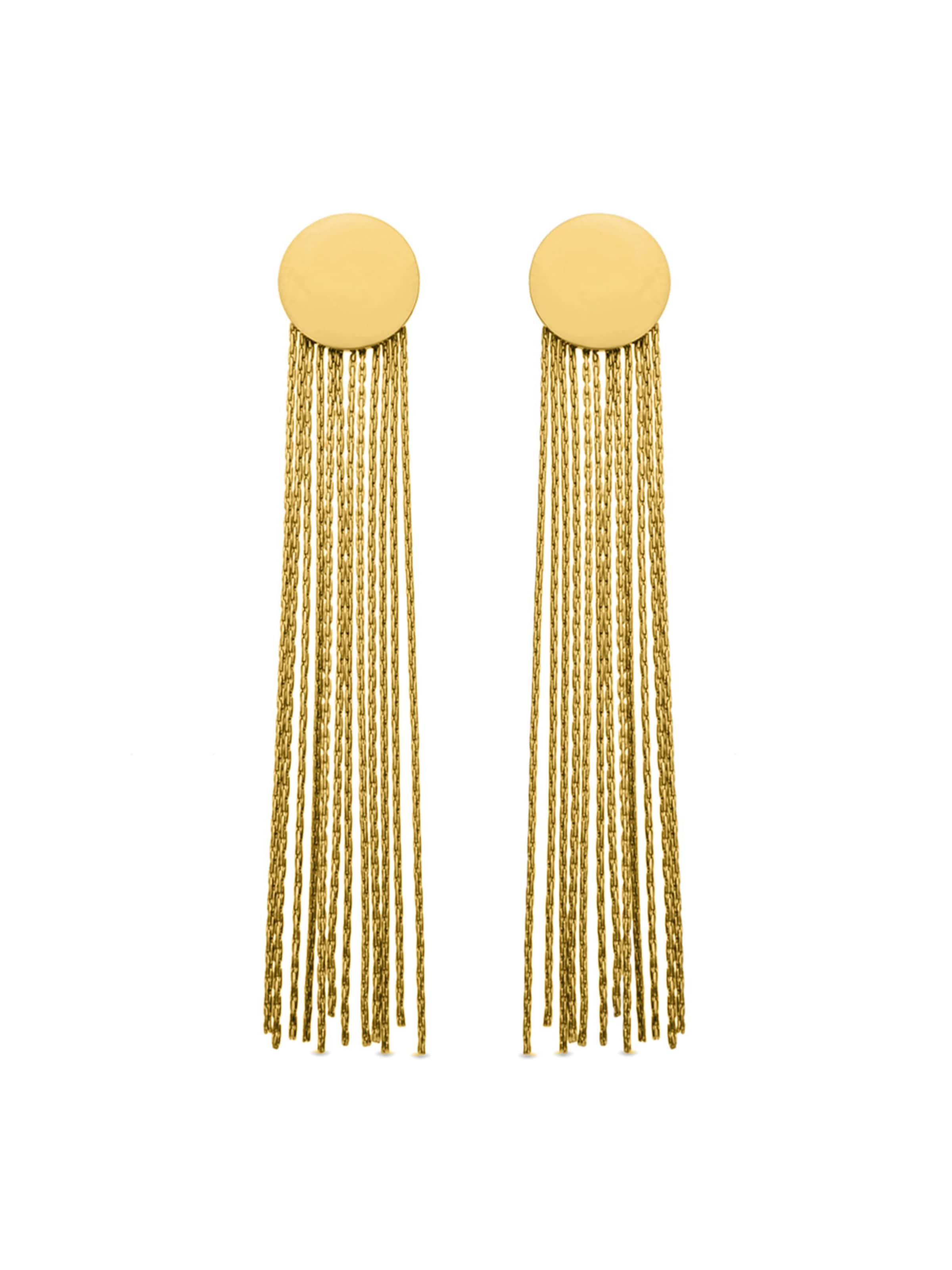 Luxenter Ohrringe 'Dencel'‌‌‌‌‌‌‌‌‌‌ in Gold: Vorderseite