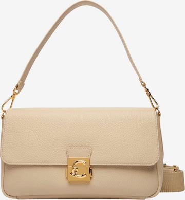 Coccinelle Handbag 'Handbag Grained Leather' in Beige: front