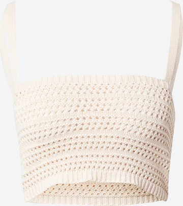 Tops en tricot 'Lumi' A LOT LESS en beige : devant