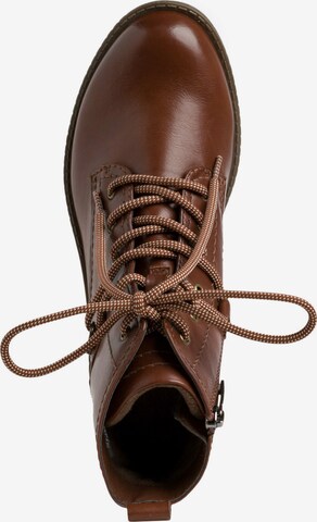 TAMARIS Lace-up bootie in Brown