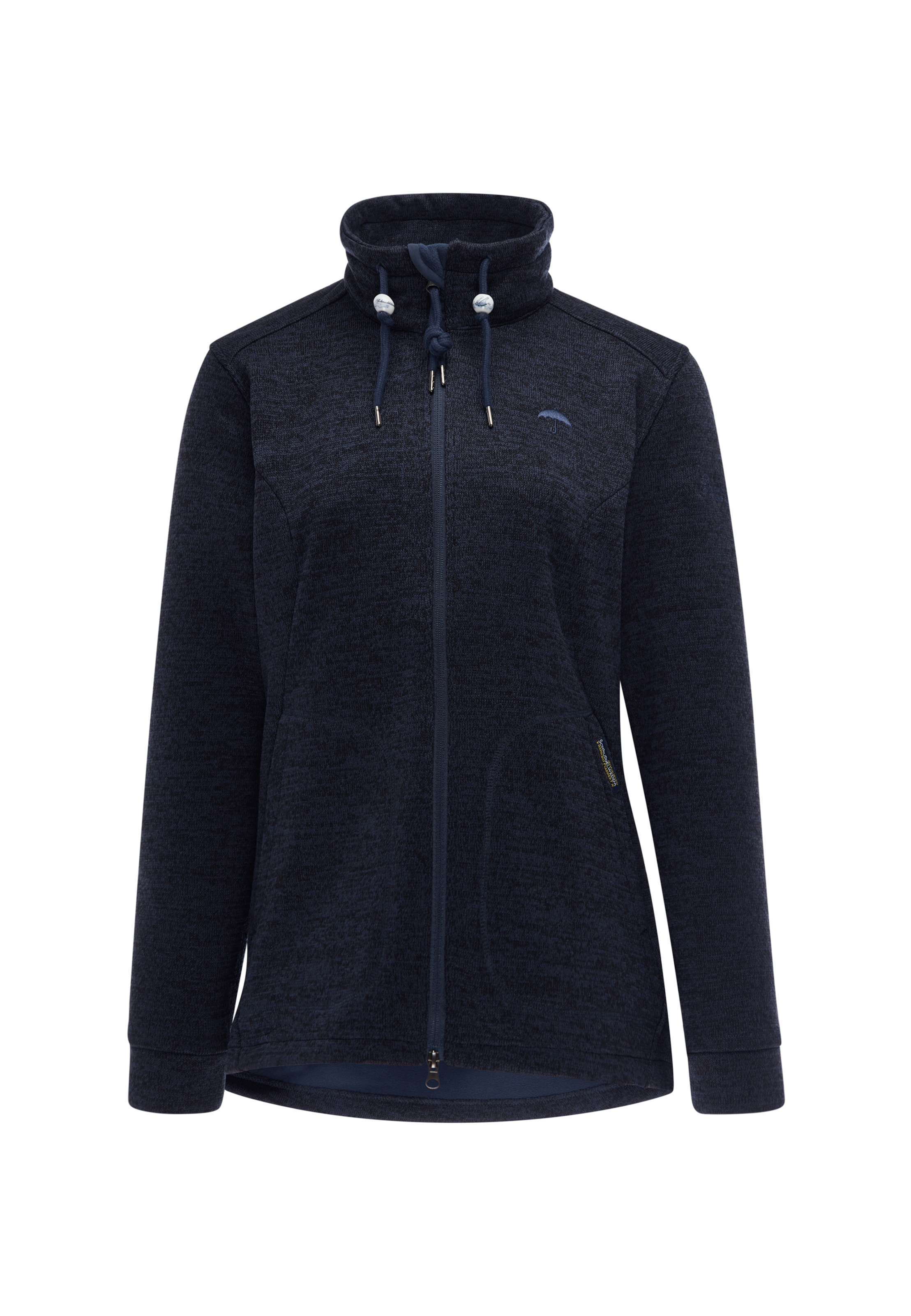 Veste en polaire Schmuddelwedda en bleu : devant