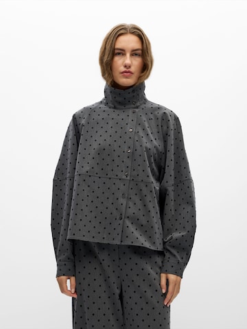 OBJECT Bluse 'OBJMAXINE' i grå: forside