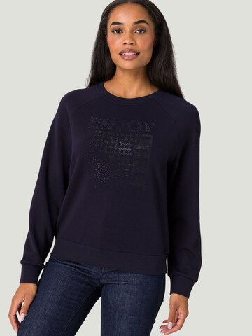 zero Sweatshirt in Blauw: voorkant