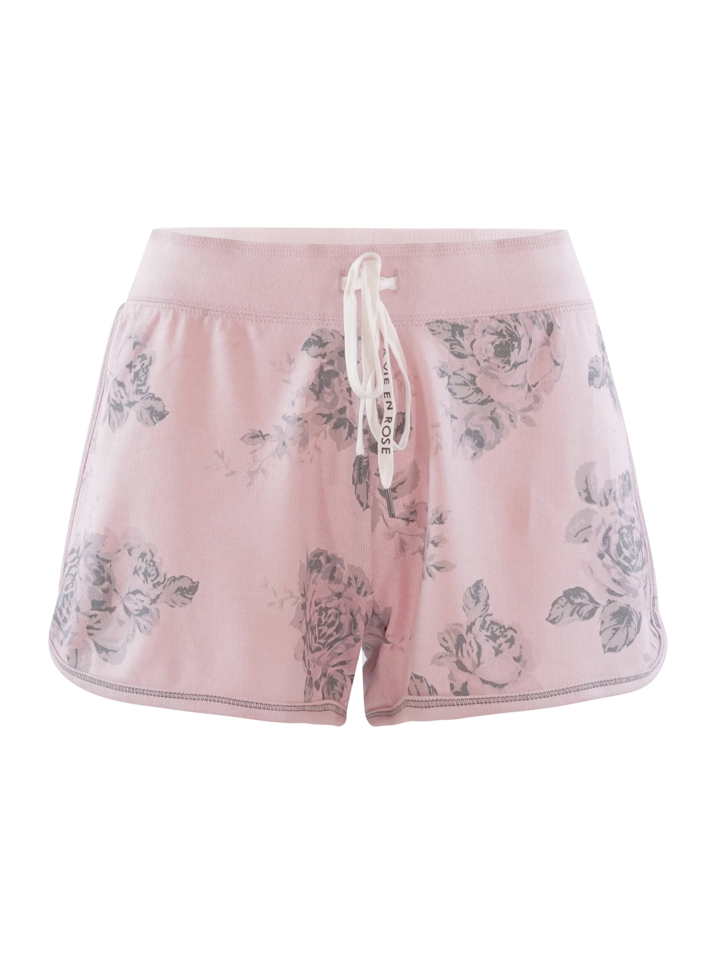 PJ Salvage - Pantalón de pijama 'La Vie en Rose' en rosa: frente