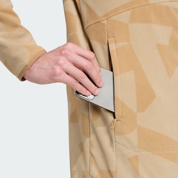 ADIDAS TERREX Athletic fleece jacket in Brown