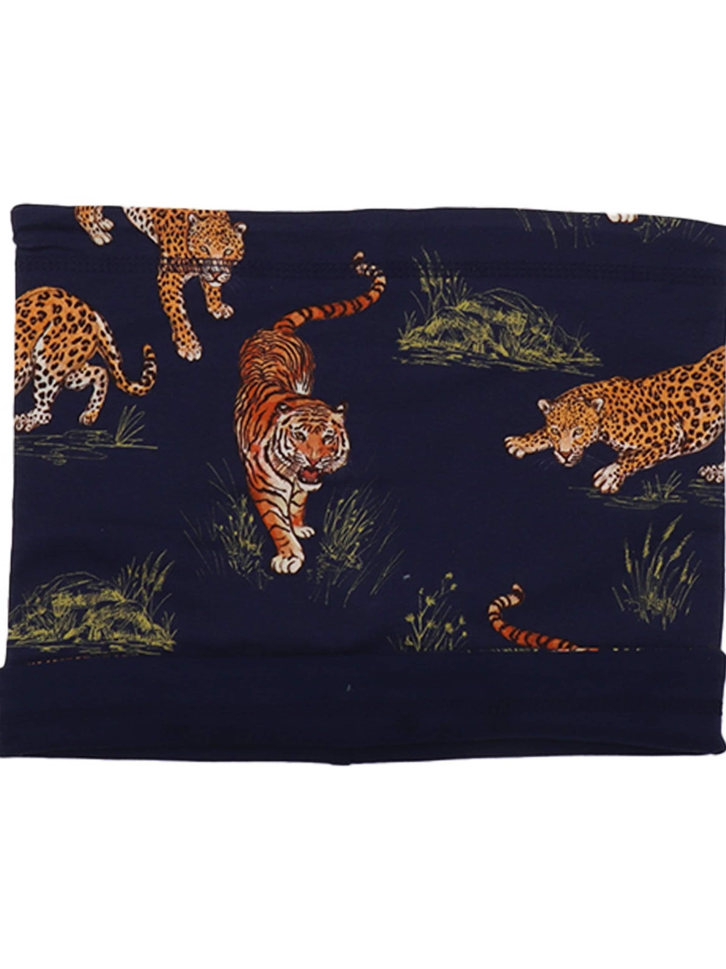 Walkiddy Scarf 'Walkiddy - Tigers and Leopards Loop' in Blue