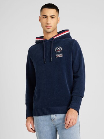 CAMP DAVID Sweater 'Alaska Ice Tour' in Blue: front