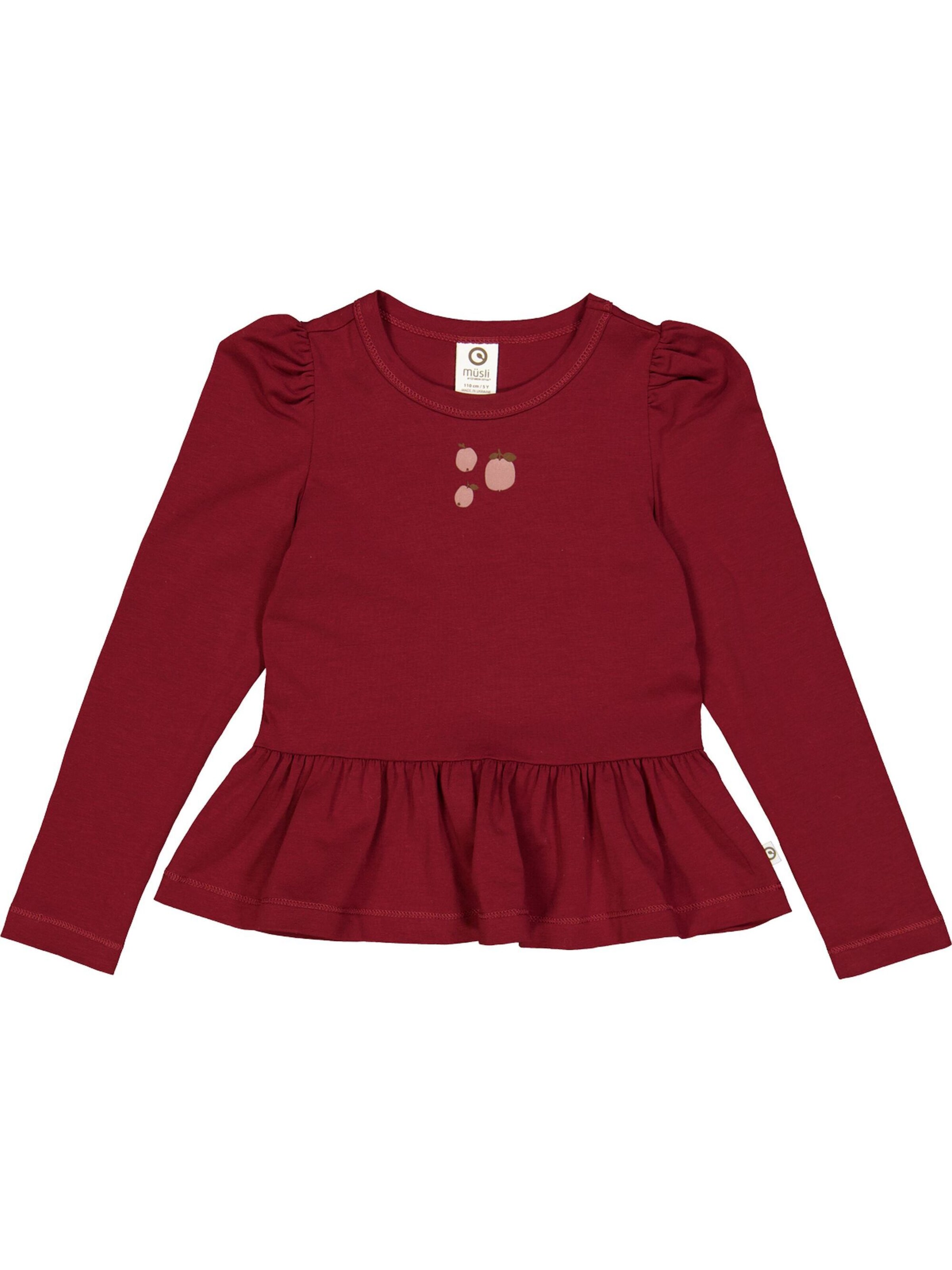 Maglietta di Müsli by GREEN COTTON in rosso: frontale