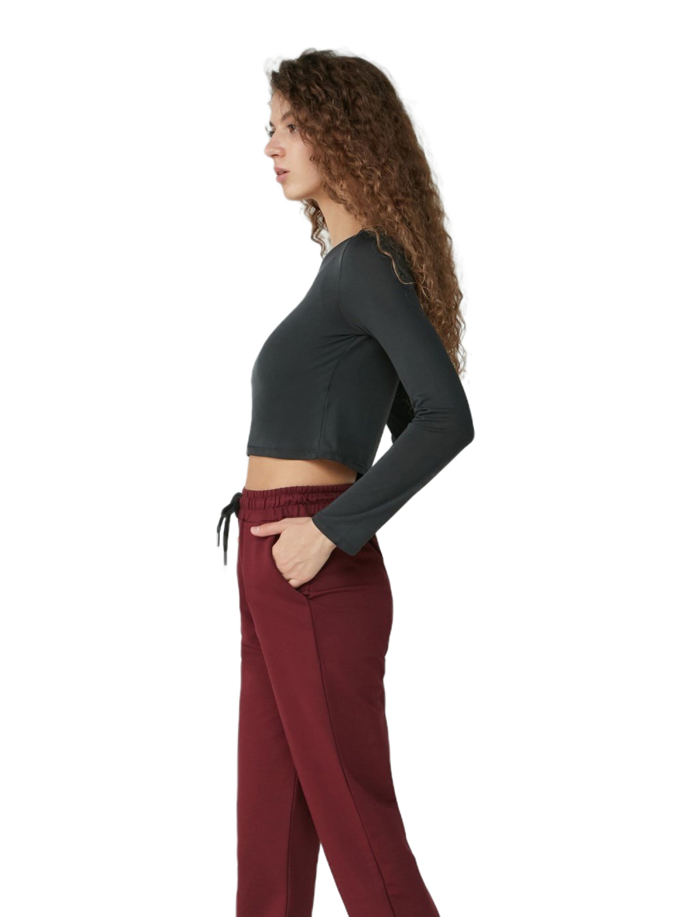 C&City Tapered Trousers in Red