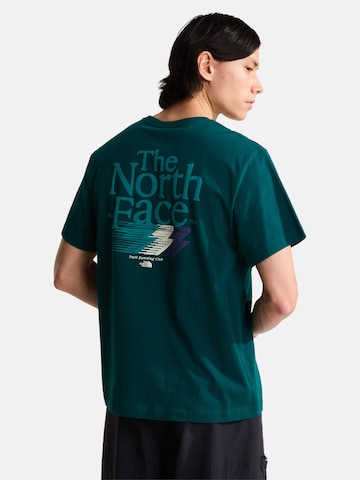 THE NORTH FACE T-shirt 'Retro Trail' i grön: framsida