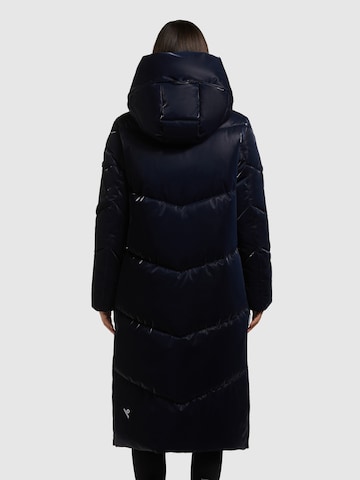 khujo Zimní kabát 'Pulset Shiny' – modrá: přední strana