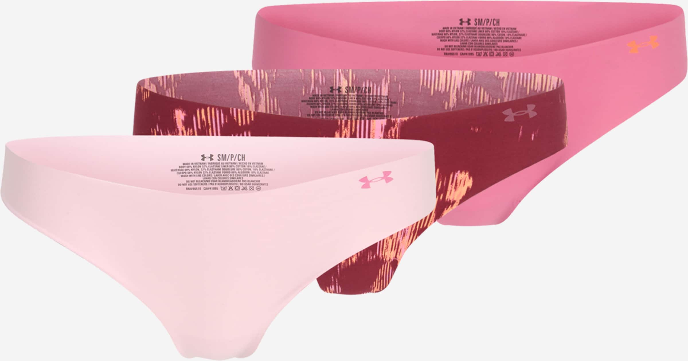 UNDER ARMOUR Cueca desportiva em Cor-De-Rosa, Rosa Claro, Bordeaux ...