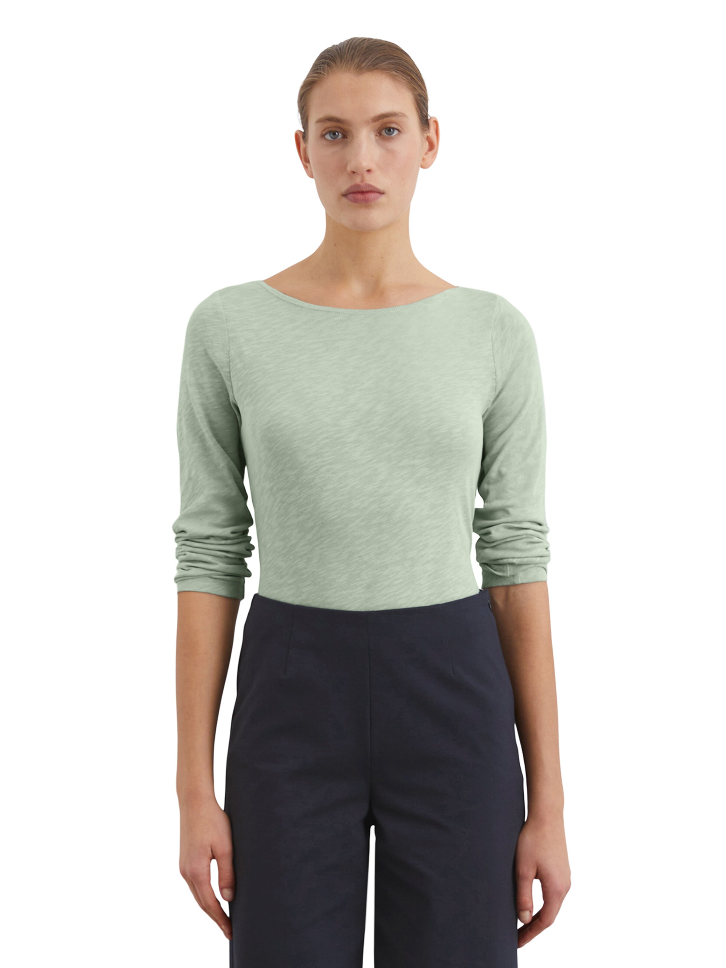 Marc O'Polo Shirt in Groen: voorkant