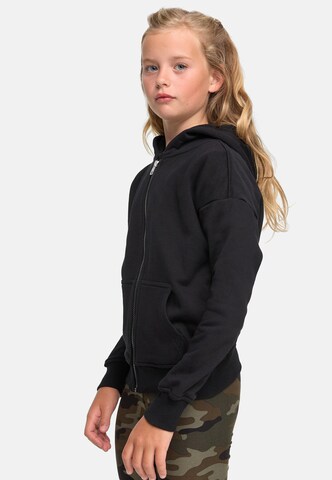 Urban Classics Zip-Up Hoodie in Black