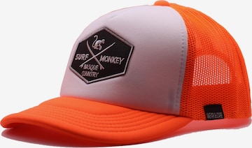 Surf Monkey Hat in Orange: front