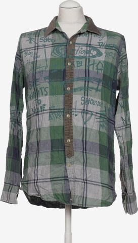 Desigual Button Up Shirt in M in Green: front