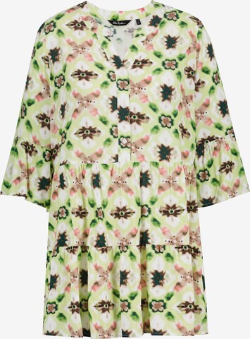 Ulla Popken Shirt Dress in Green: front